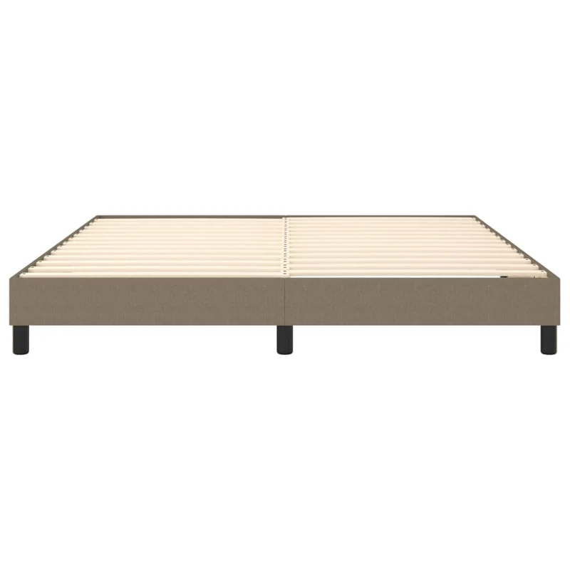 Sommier à lattes sur pieds cadre de lit 180x200 cm tissu taupe TDL0206930