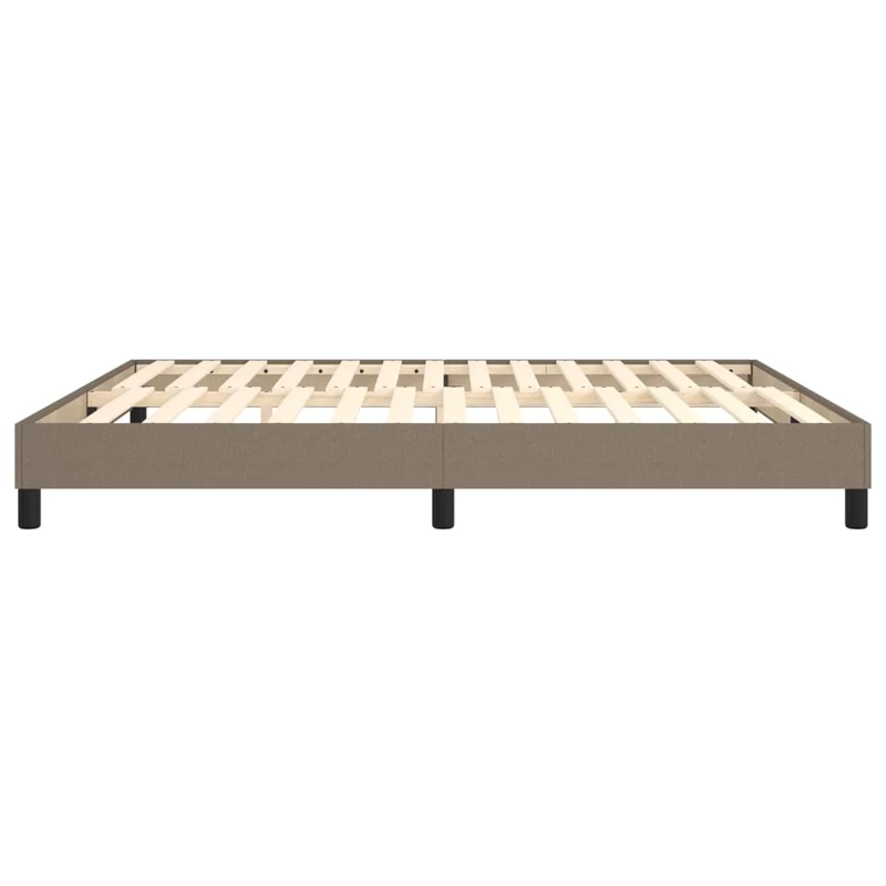 Sommier à lattes sur pieds cadre de lit 180x200 cm tissu taupe TDL0206930
