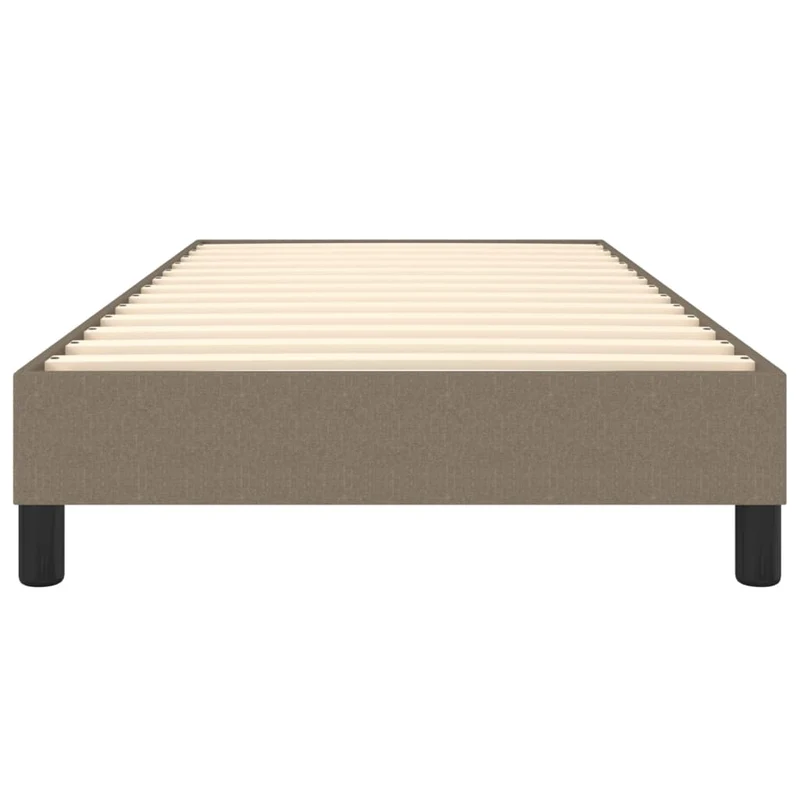 Sommier à lattes sur pieds cadre de lit 90x190 cm tissu taupe TDL0206921