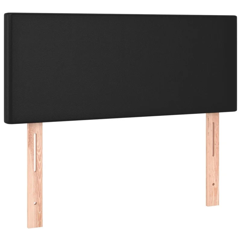 Cadre de lit LED avec sommier tête de lit matelas 90x200 cm synthétique noir TDL0209037