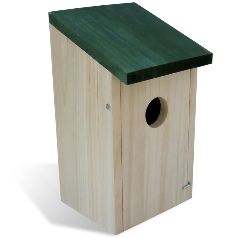 Nichoir oiseaux pour extérieur 8 pièces en Bois 12x12x22 cm DEC020825