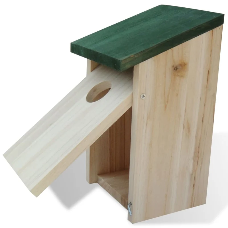 Nichoir oiseaux pour extérieur 8 pièces en Bois 12x12x22 cm DEC020825