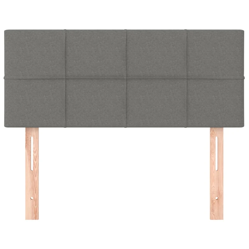 Tête de lit accessoire couchage chambre à coucher meuble 90 x 5 x 78/88 cm tissu gris foncé TDL0203169