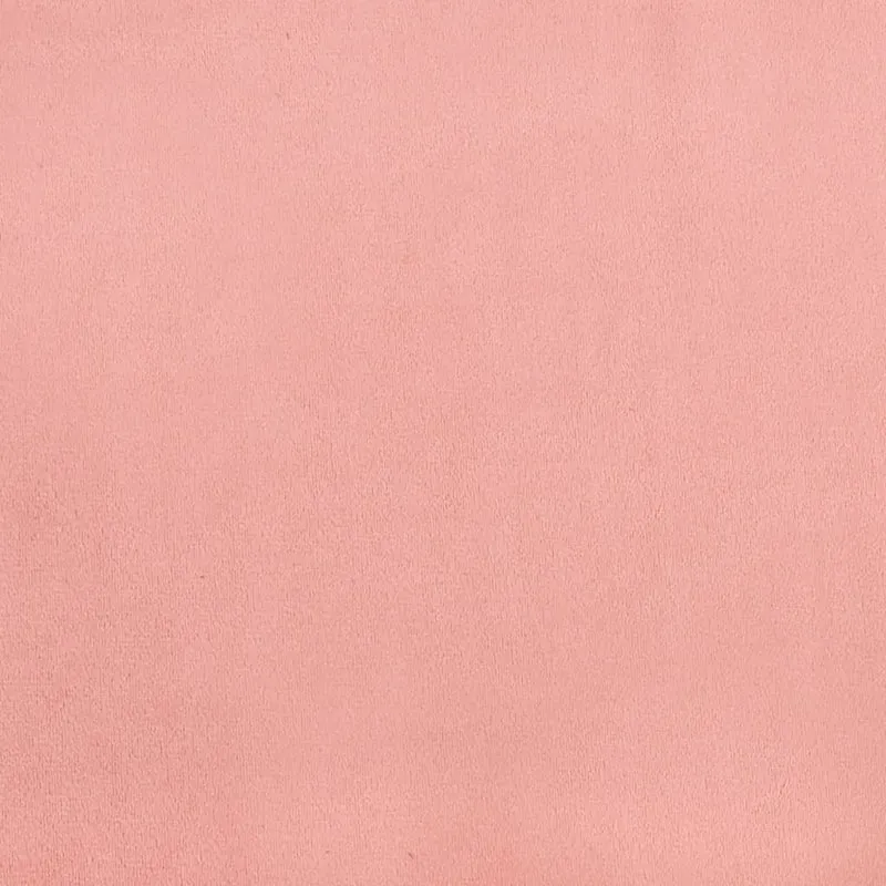Sommier à lattes sur pieds cadre de lit 180x200 cm tissu velours rose TDL0206955