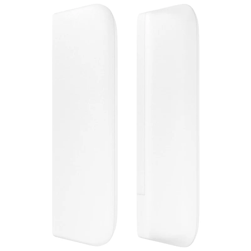 Tête de lit accessoire couchage chambre à coucher meuble avec rebord latéral capitonné 103 x 16 x 78/88 cm synthétique blanc TDL0205801