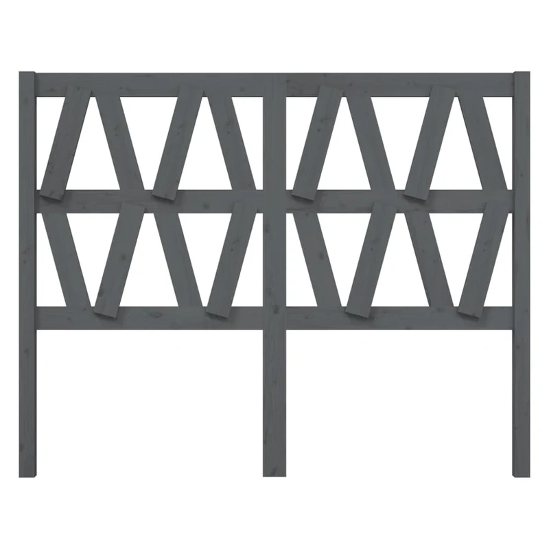 Tête de lit accessoire couchage chambre à coucher meuble 126 x 4 x 100 cm bois de pin gris TDL0203499