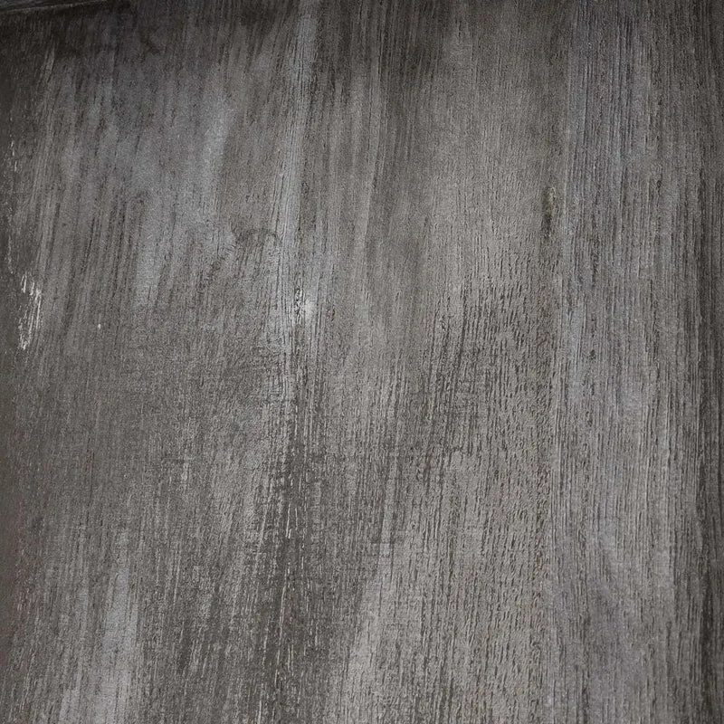 Table d'appoint table basse bout de canapé en bois de paulownia gris foncé et métal 60x60x60cm MED04077