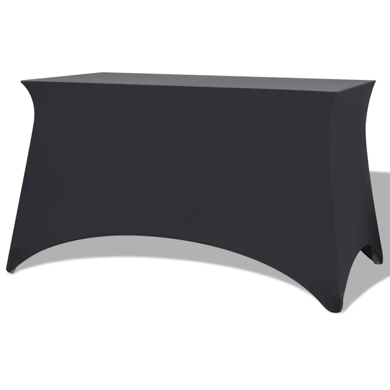 Housse extensible de table 2 pièces 183 x 76 x 74 cm Anthracite DEC022434