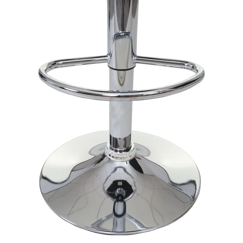 2x tabourets de bar tabouret de comptoir pivotant en synthétique blanc base et cadre en acier chromé 04_0000122