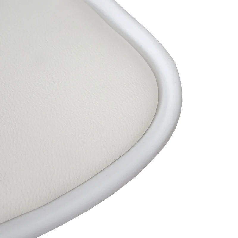2x tabourets de bar tabouret de comptoir pivotant en synthétique blanc base et cadre en acier chromé 04_0000122