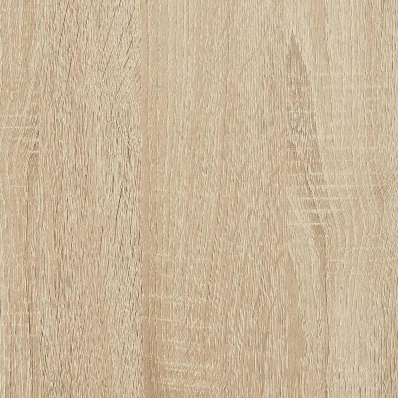 Table de chevet avec deux tiroirs 40 x 35 x 50 cm bois d’ingénierie couleur chêne et fer DEC033836