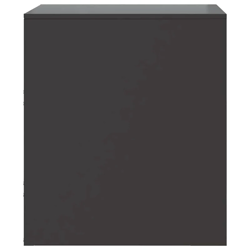 Lot de 2 tables de chevet avec tiroirs 34,5 x 39 x 44 cm acier noir DEC035461