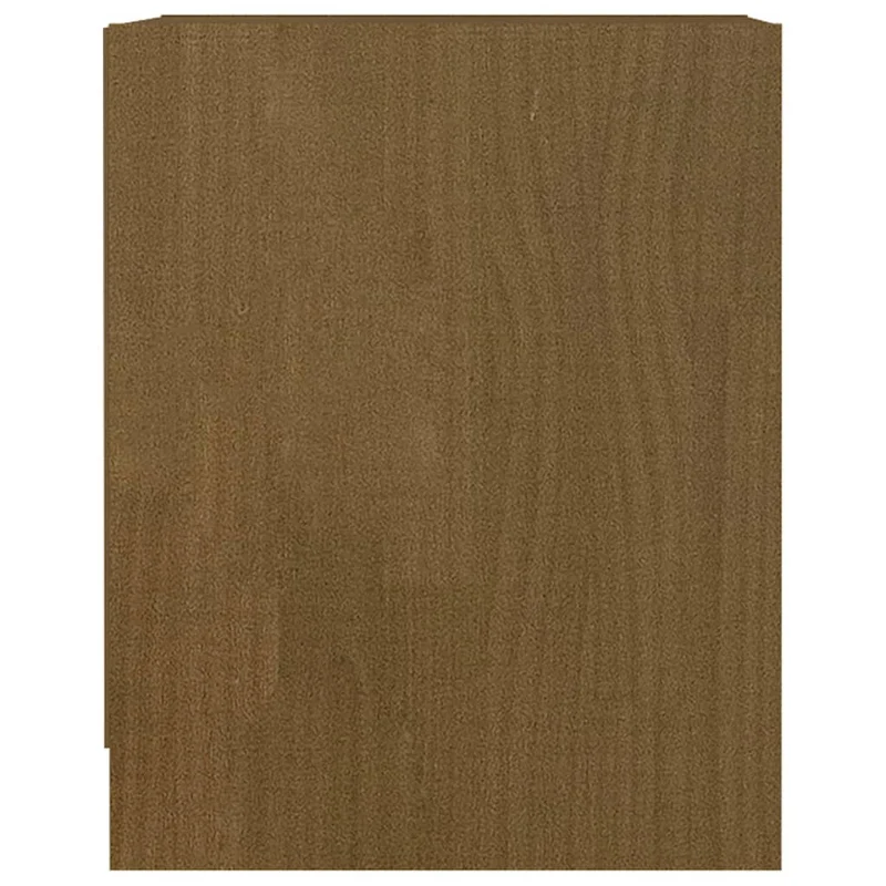 Lot de 2 tables de chevet avec compartiment ouvert 35,5 x 33,5 x 41,5 cm bois de pin marron miel DEC035445