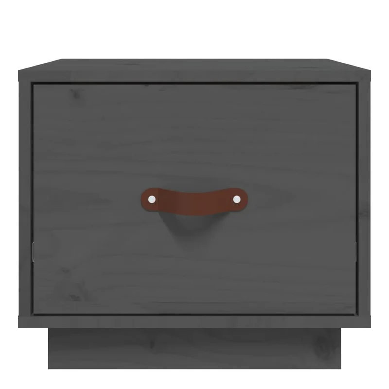 Lot de 2 tables de chevet avec tiroir 40 x 34 x 35 cm bois de pin gris DEC035321