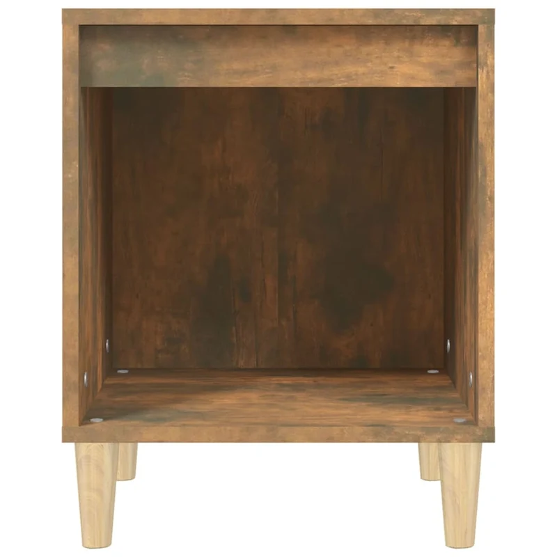 Lot de 2 tables de chevet avec compartiment ouvert 40 x 35 x 50 cm bois d'ingénierie marron DEC035091