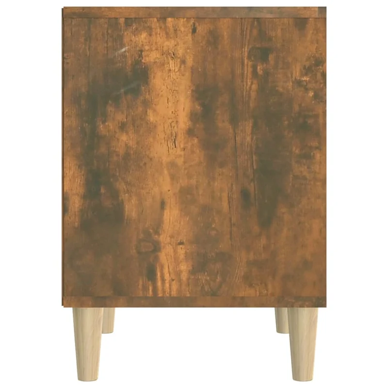 Lot de 2 tables de chevet avec compartiment ouvert 40 x 35 x 50 cm bois d'ingénierie marron DEC035091