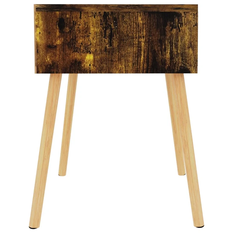 Lot de 2 tables de chevet avec tiroir 40 x 40 x 56 cm bois d'ingénierie marron DEC035126