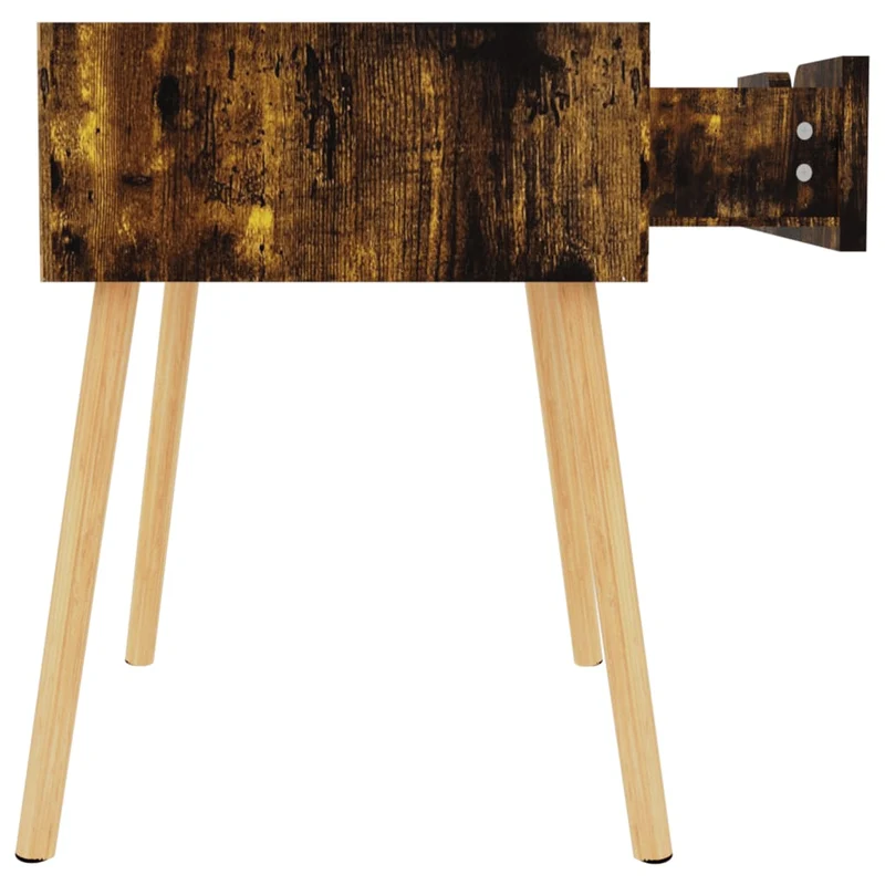 Lot de 2 tables de chevet avec tiroir 40 x 40 x 56 cm bois d'ingénierie marron DEC035126