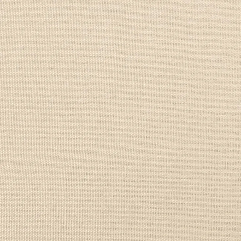 Sommier à lattes sur pieds cadre de lit 200x200 cm tissu crème TDL0207253