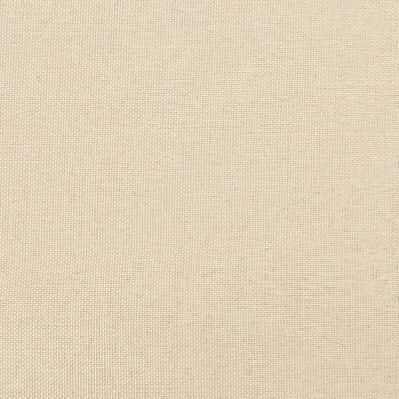 Sommier à lattes sur pieds cadre de lit 120x200 cm tissu crème TDL0207271