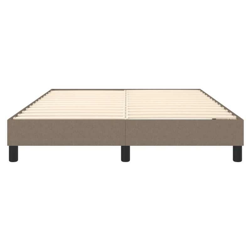 Sommier à lattes sur pieds cadre de lit 140x200 cm tissu taupe TDL0206932