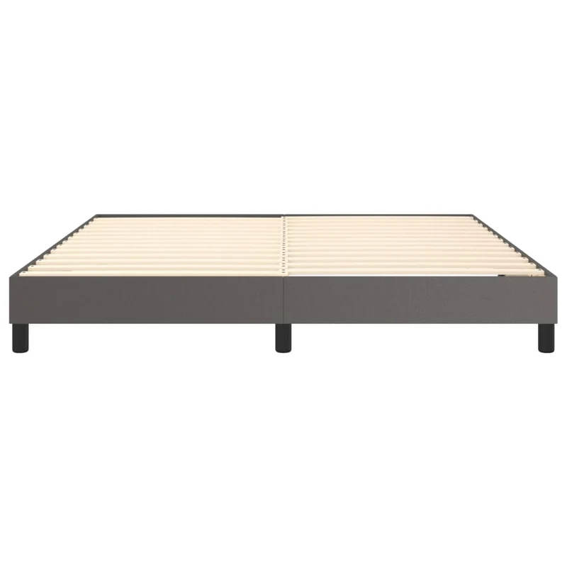Sommier à lattes sur pieds cadre de lit 180x200 cm synthétique gris TDL0207222