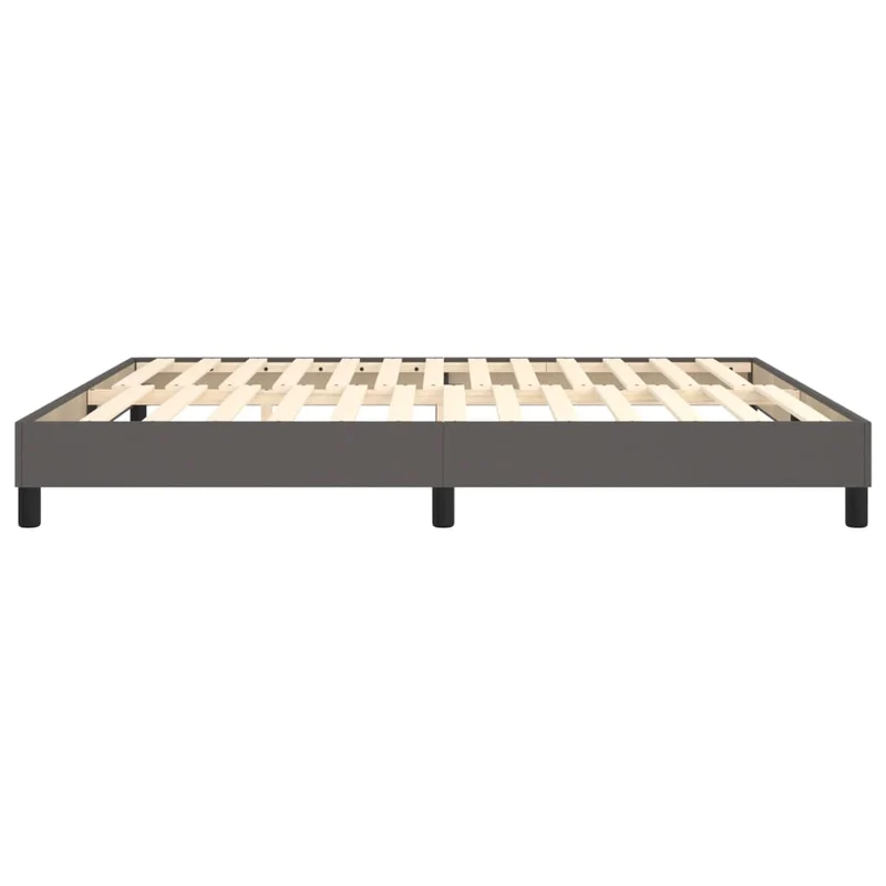 Sommier à lattes sur pieds cadre de lit 180x200 cm synthétique gris TDL0207222