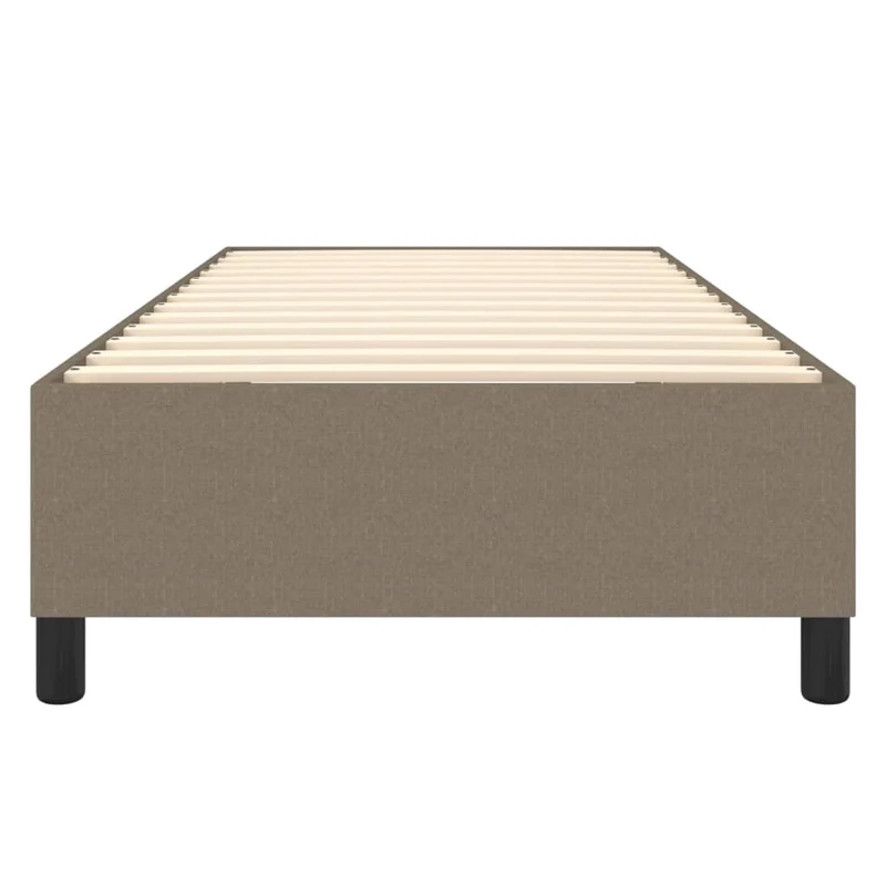Sommier à lattes sur pieds cadre de lit 100x200 cm tissu taupe TDL0206945