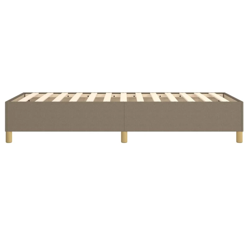 Sommier à lattes sur pieds cadre de lit 100x200 cm tissu taupe TDL0206943