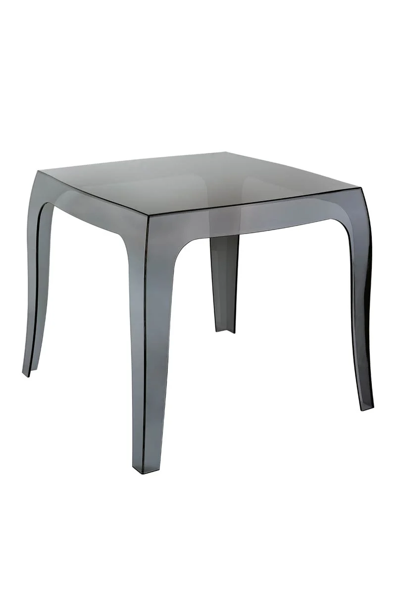 Petite table design moderne en plastique transparent noir pour intérieur ou extérieur 10_0000918