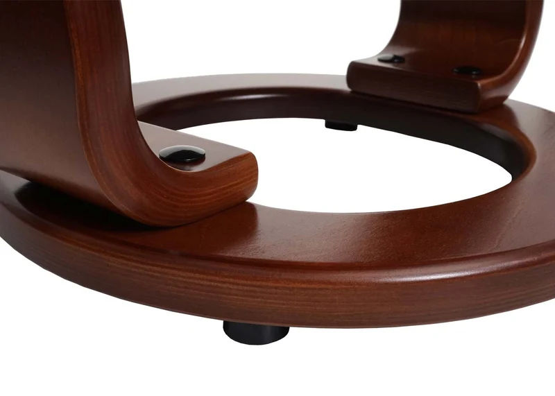 Fauteuil de relaxation TV avec repose-pieds en tissu capacité de charge 130 kg gris foncé couleur noyer 04_0003676