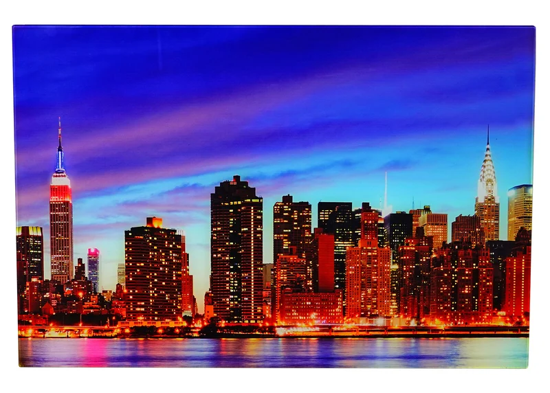 Tableau en verre image sur verre affiche murale 40x60cm motif New York 04_0004144