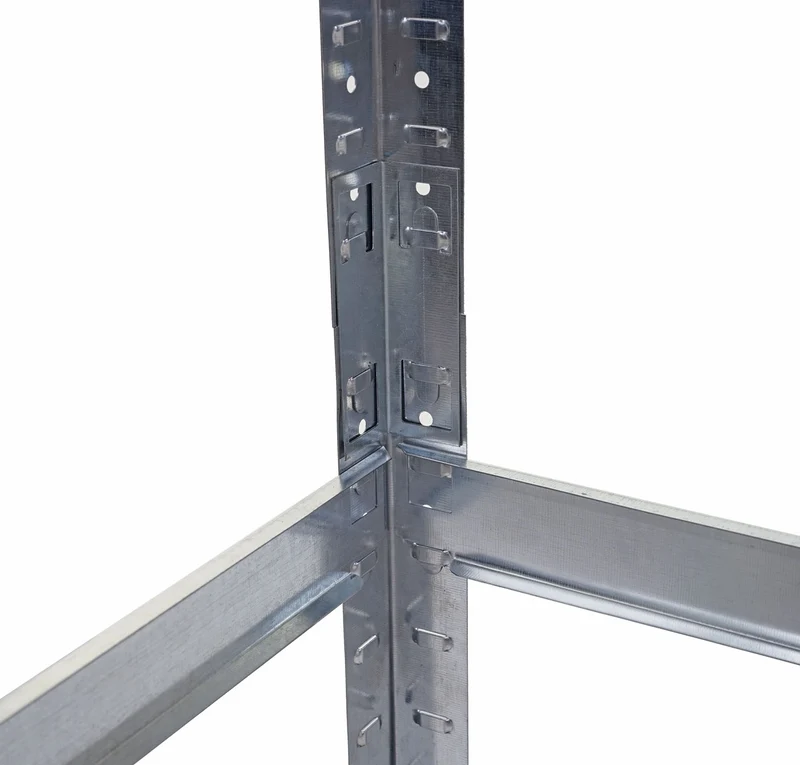 Étagère pour charges lourdes rangement 160x80x40cm capacité de charge jusqu'à 320kg métal galvanisée 04_0003399