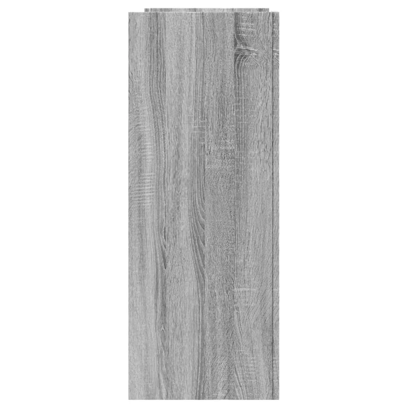 Table console d'entrée fonctionnel et stylé avec étagères 100 x 35 x 90 cm bois d'ingénierie gris DEC032205