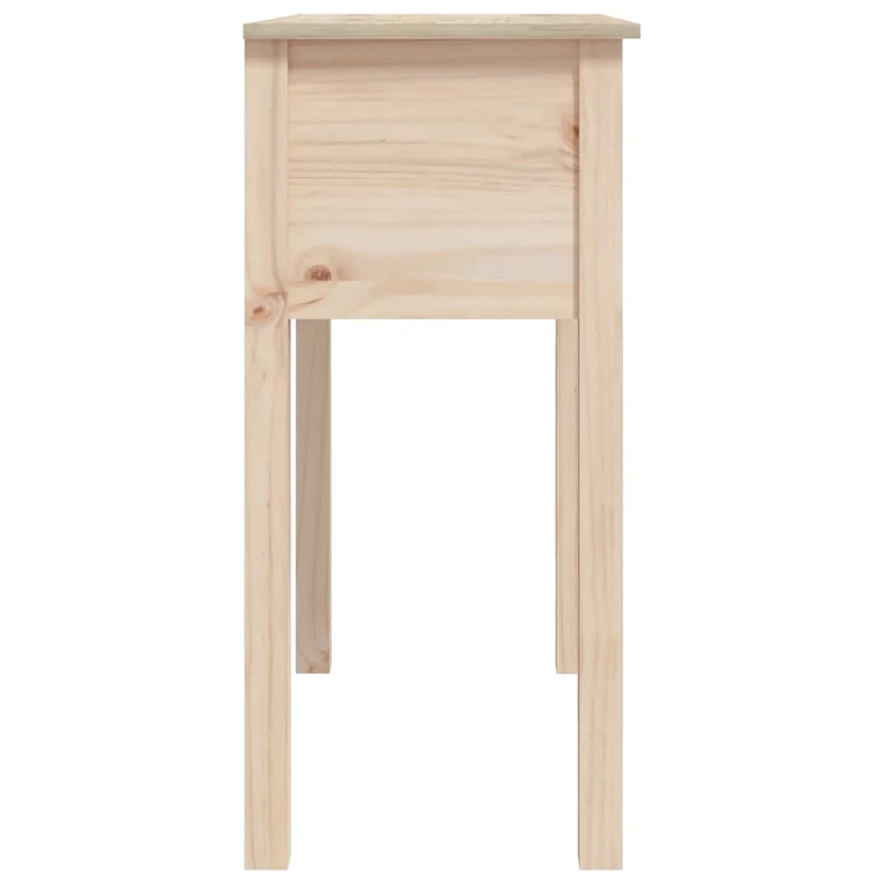 Table console d'entrée fonctionnel et stylé avec tiroirs 70 x 35 x 75 cm bois massif de pin DEC031569