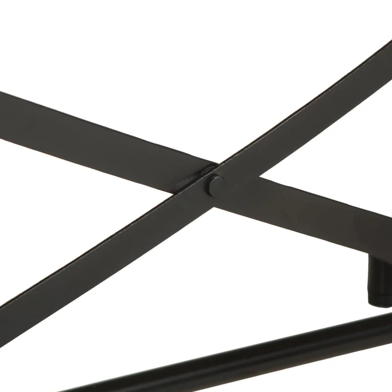 Table console d'entrée fonctionnel et stylé avec étagères 110 x 42 x 76 cm bois massif de récupération et fer DEC031534