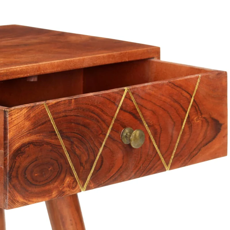 Meuble console d'entrée moderne avec tiroirs 90 x 35 x 76 cm bois d'acacia couleur marron miel DEC031593
