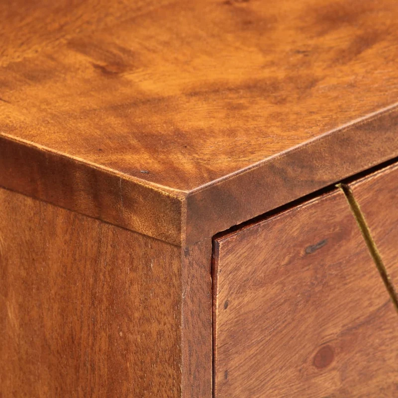 Meuble console d'entrée moderne avec tiroirs 90 x 35 x 76 cm bois d'acacia couleur marron miel DEC031593