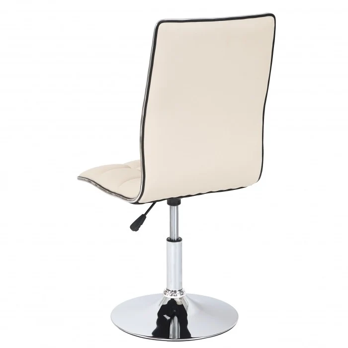 Lot de 6 chaises de salle à manger hauteur réglable en synthétique crème CDS04275