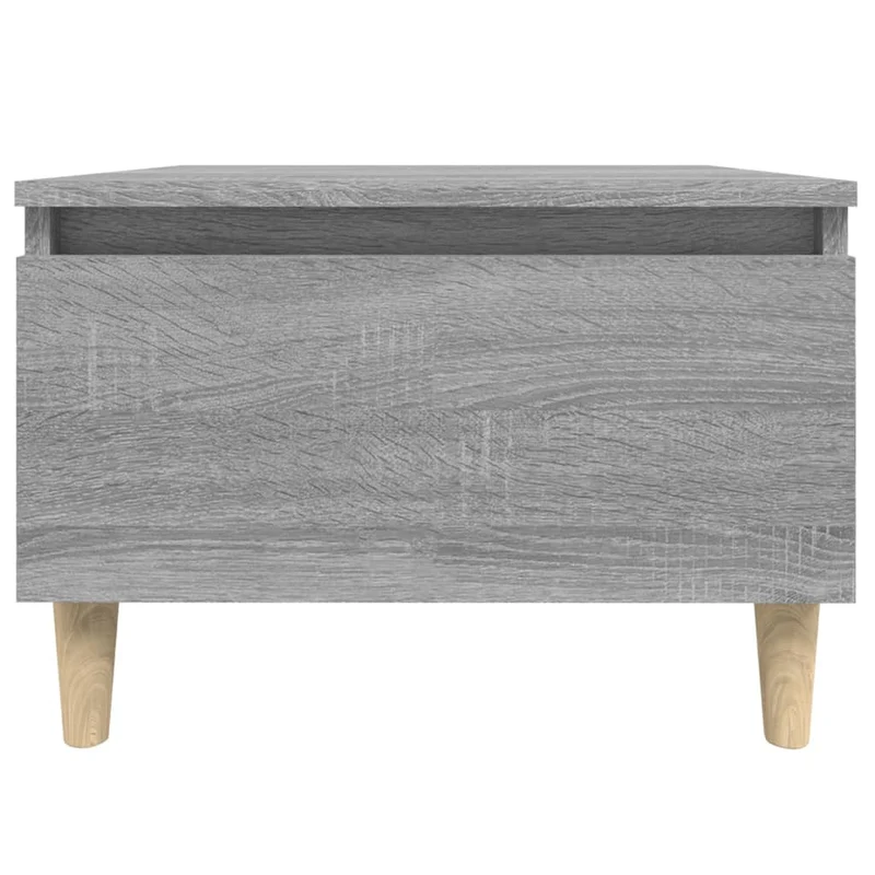 Lot de 2 tables de chevets avec tiroir 50 x 46 x 35 cm en bois ingénierie gris DEC032649