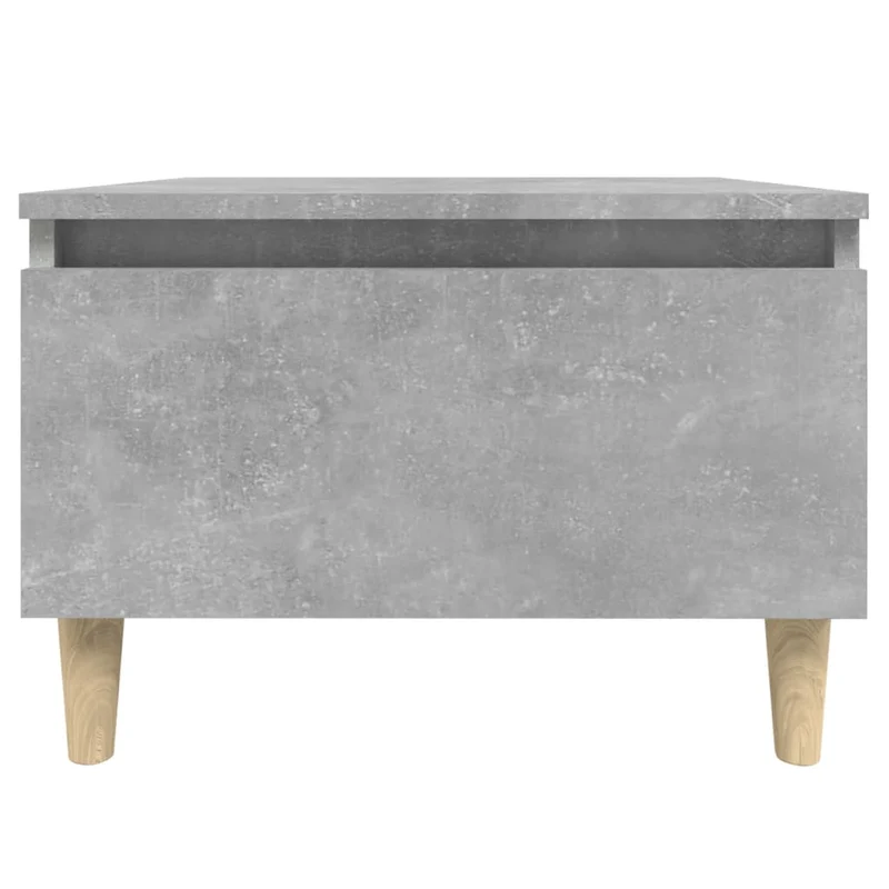 Lot de 2 tables d'appoint chevet avec tiroir 50 x 46 x 35 cm bois d'ingénierie gris DEC032637