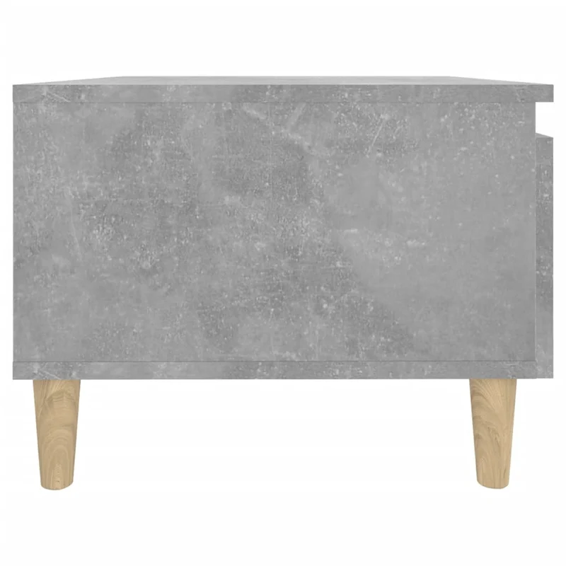 Lot de 2 tables d'appoint chevet avec tiroir 50 x 46 x 35 cm bois d'ingénierie gris DEC032637