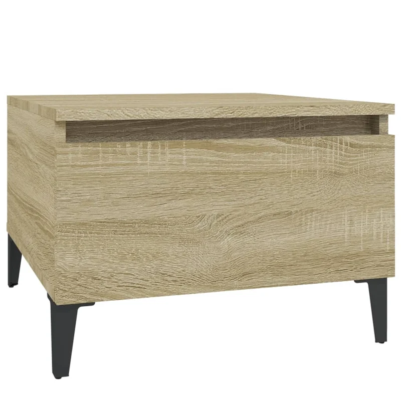 Lot de 2 tables de chevets avec tiroir 50 x 46 x 35 cm bois ingénierie couleur chêne DEC032631