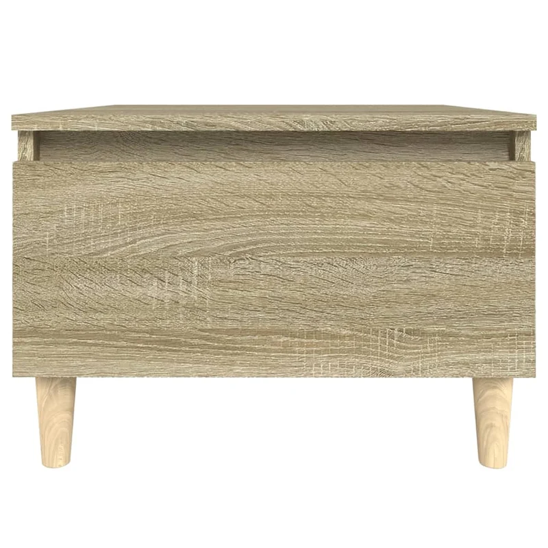 Lot de 2 tables d'appoint chevet avec tiroir 50 x 46 x 35 cm bois ingénierie couleur chêne DEC032630