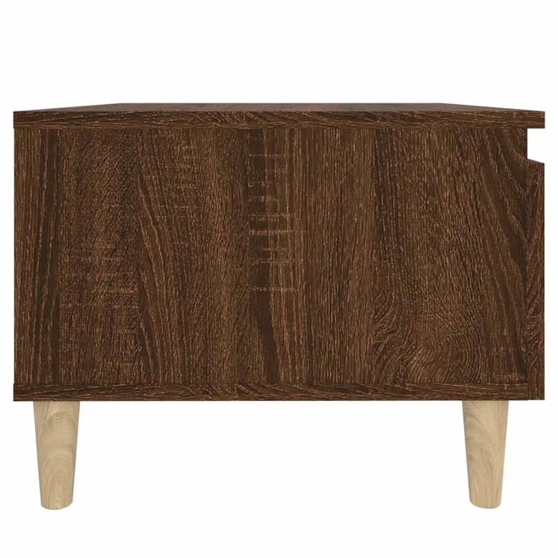 Lot de 2 tables de chevets avec tiroir 50 x 46 x 35 cm en bois ingénierie marron DEC032626