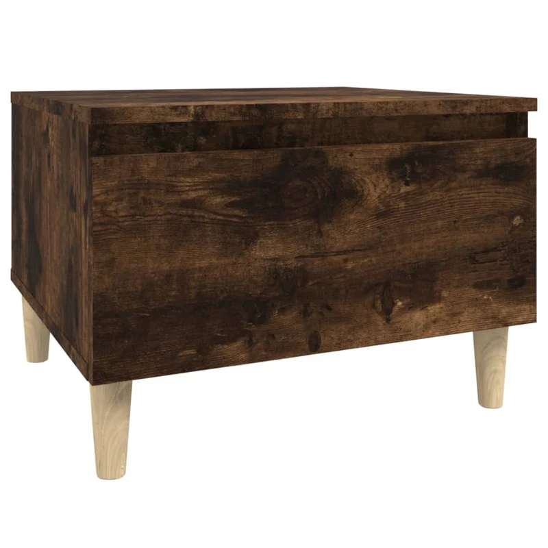Lot de 2 tables de chevets avec tiroir 50 x 46 x 35 cm en bois ingénierie marron DEC032620