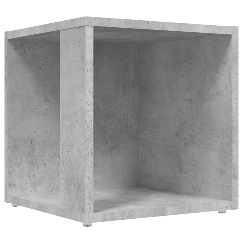 Table d'appoint meuble d'angle support de plantes 33 x 33 x 34,5 cm bois d'ingénierie gris DEC032448