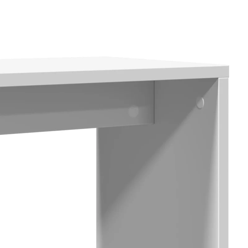 Lot de 2 tables de meuble de salon chevets 50 x 30 x 50 cm bois d’ingénierie blanc DEC032613