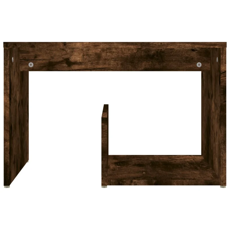 Table d'appoint console d'entrée meuble de salon chêne fumé 59 x 36 x 38 cm bois d'ingénierie brun DEC032394