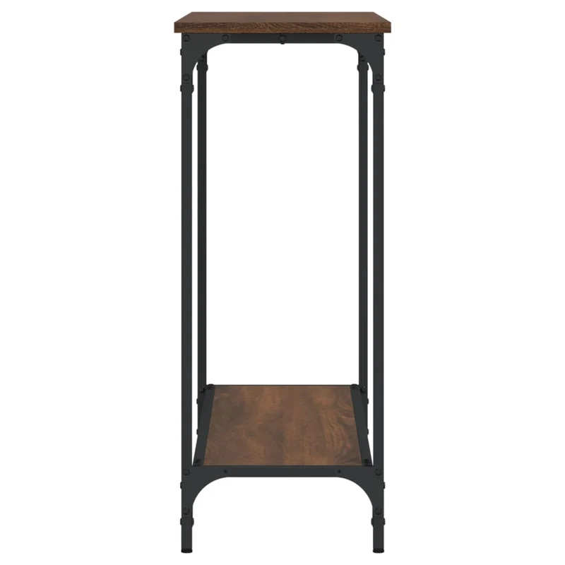 Table d'appoint console pratique pour une entrée organisée 101 x 30,5 x 75 cm bois d'ingénierie et métal DEC031850